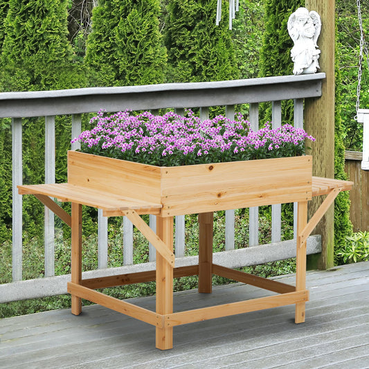 Wooden Raised Garden Planter Bed