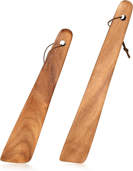 Handmade Teak Wood Spatula Set (Pack Of 2)